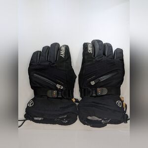 Tri plex Swany Ladies Leather Gloves Black   Size L